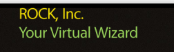 Rock, Inc. Your Virtual Wizard logo