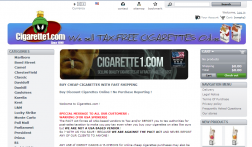 cigarette1.com or,buydiscountcigarettes.com logo