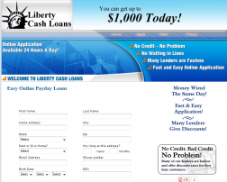 Liberty Cash Loan.com. logo