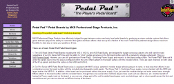 Pedal Pad Pedal Boards  (pedalpad.com) logo