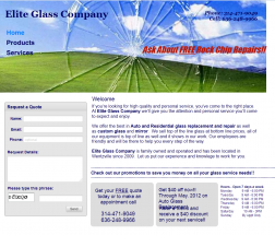 Elite Glass in Wentzville, MO logo
