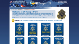 US Passport 123 logo
