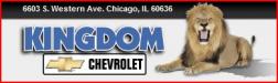 Kingdom Chevrolet on Western in Chicago logo