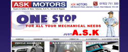 A.S.K Motors as well as Sandwell Trading Standards logo