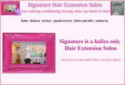 SIGNATURE HAIR EXTENSION SALON logo