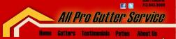 All Pro Gutters / Mark Ramsy 256-520-7131 logo