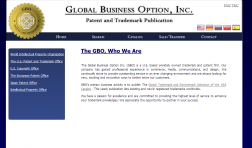 GBO Inc., Trademark and Patent Dep. logo