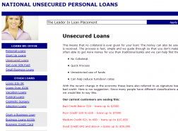 National Unsecure .Com / National Unsecure Loans Finance logo
