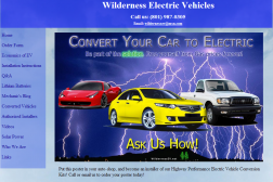 ·	Wilderness Electric Vehicles·	819 S. 100 East, PO Box 50361 ·	Prov logo