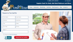 Captain Cash For Gold logo