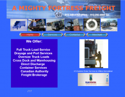 A Mighty Fortress Freight logo