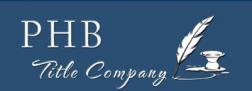 PHB Title Company logo