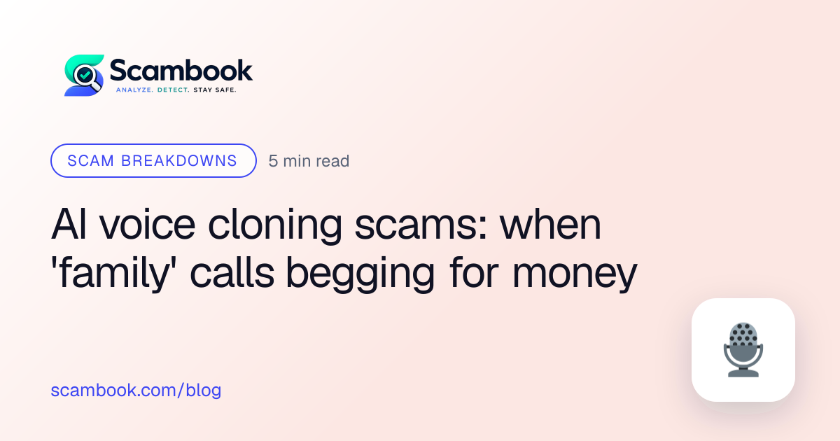 AI voice cloning scams: when 'family' calls begging for money